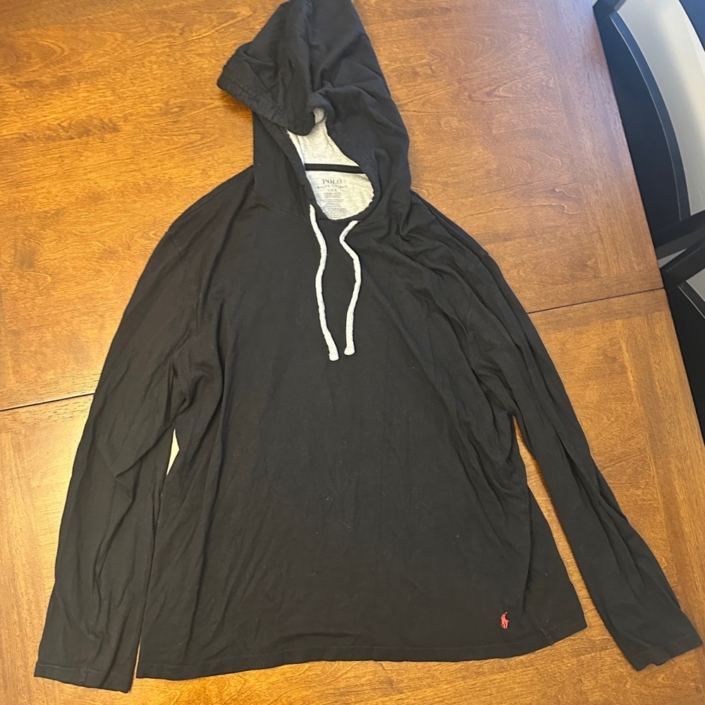 Polo Ralph Lauren Black Hooded Sweatshirt